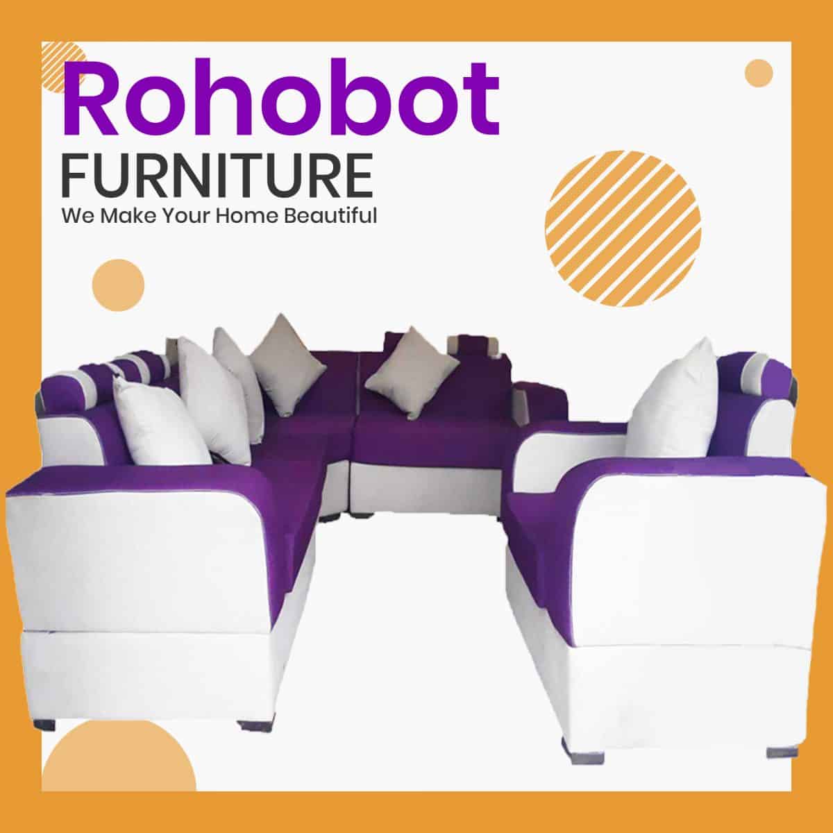 Rohobot Furniture L shaped sofa for sale in ethiopia- Addis Market