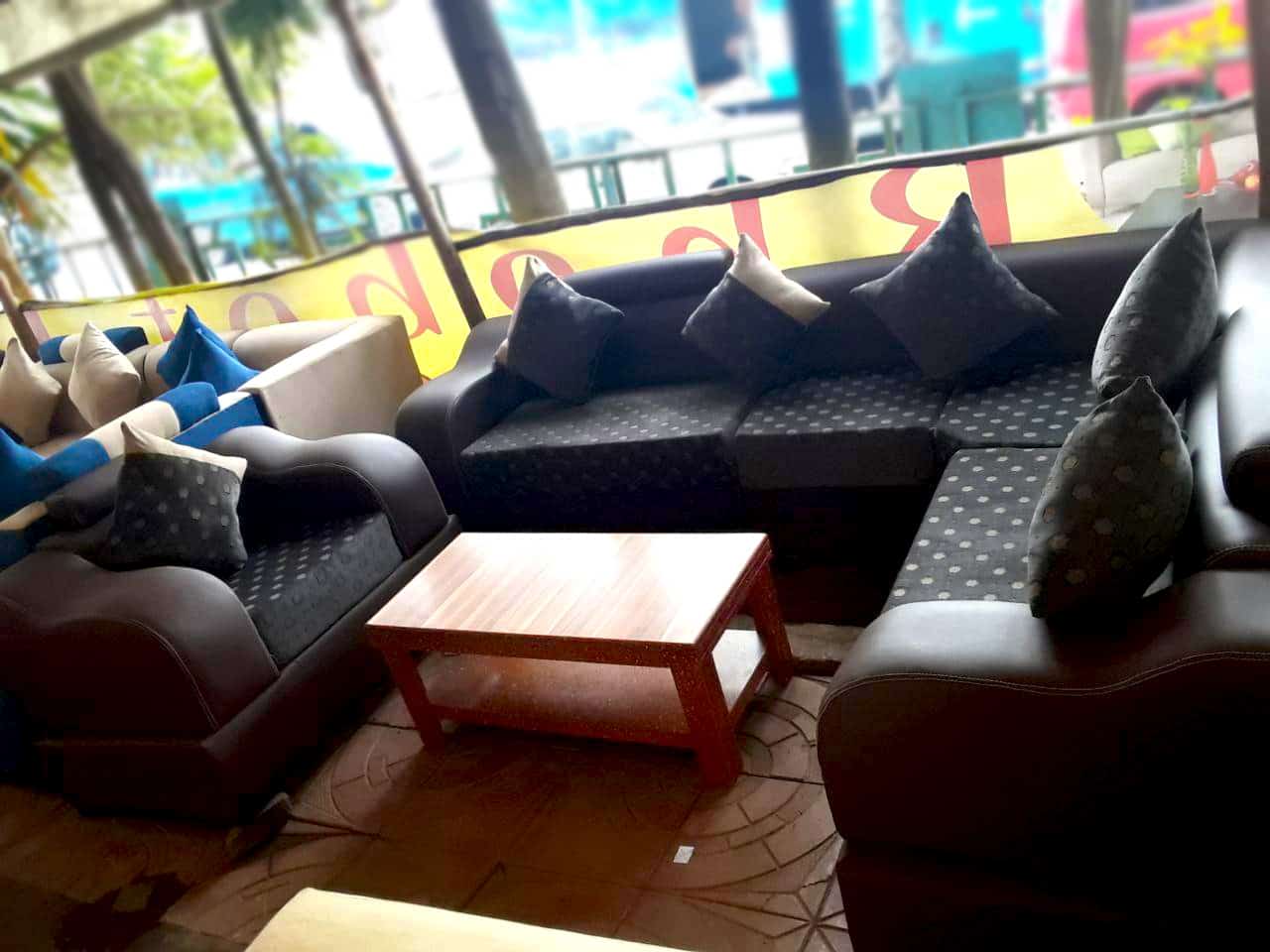 L Shaped Dark Gray Sofa for sale in Ethiopia- Addis Market