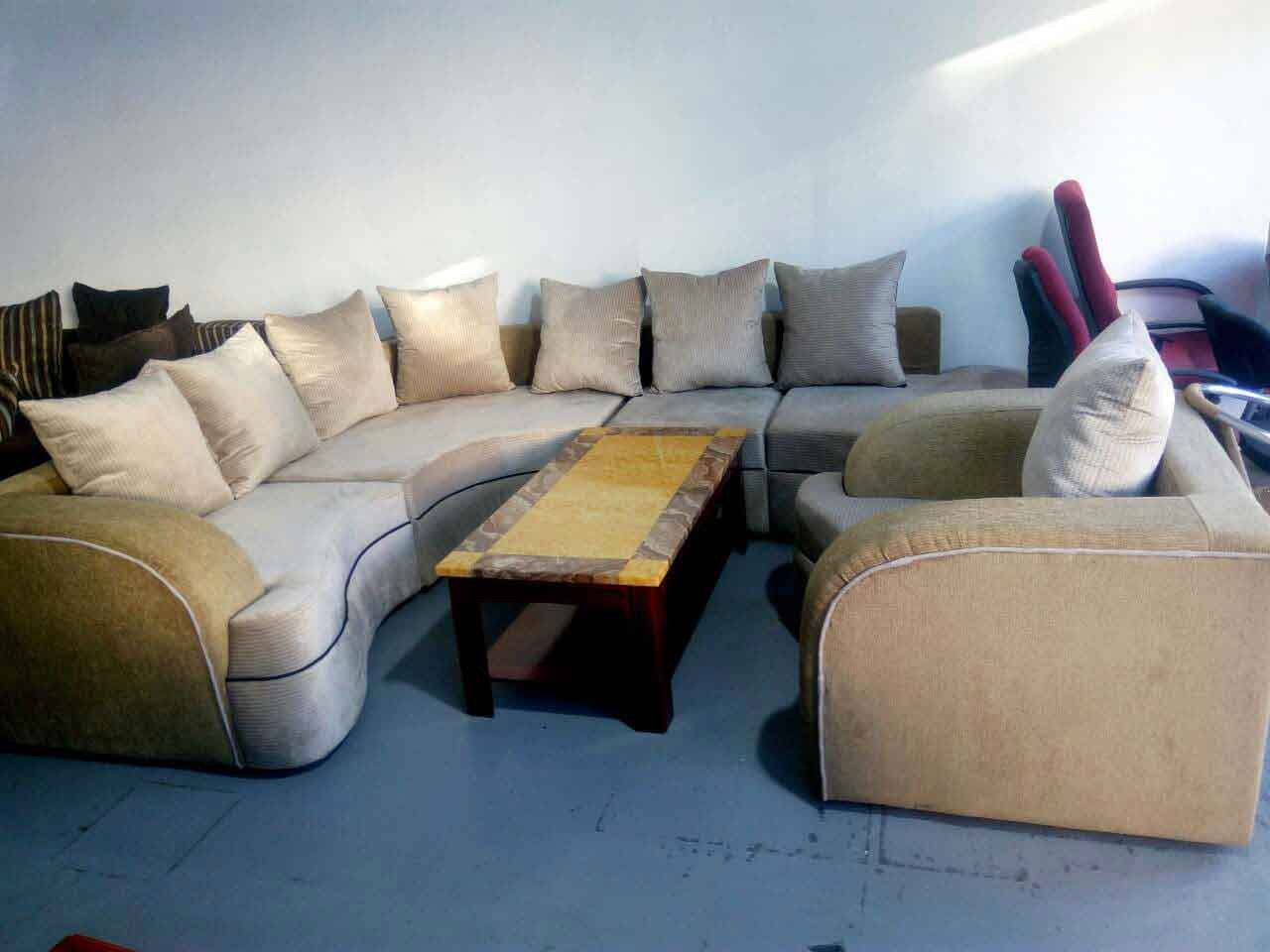 Cream-Color-Sofa-with-Silver-Pillow-Addis Market