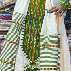 Habesha Dress, Ethiopian Cultural Dress, Hager Kemis, Addis Market
