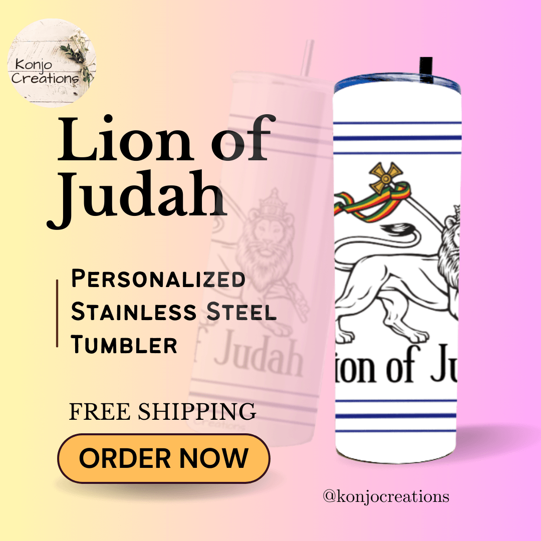 Lion of Judah Personalized Stainless Steel Tumblers